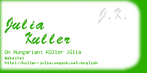 julia kuller business card